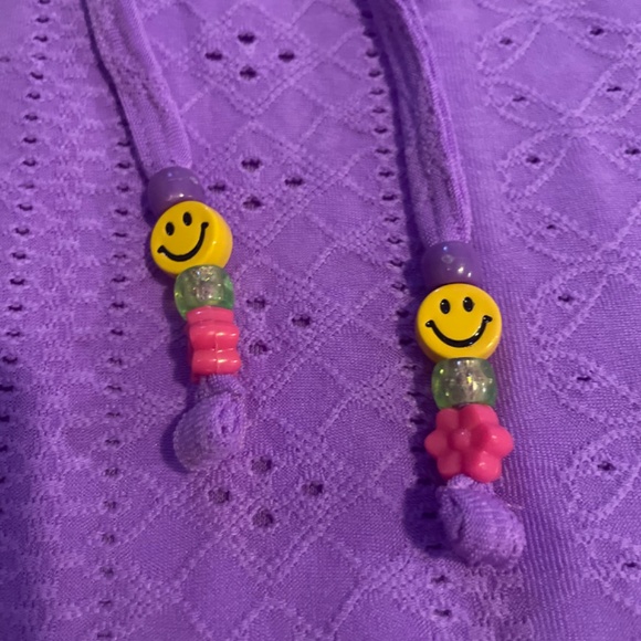 NWT Vibrant Purple DresS with Smiley bead details sz XL - Picture 2 of 3